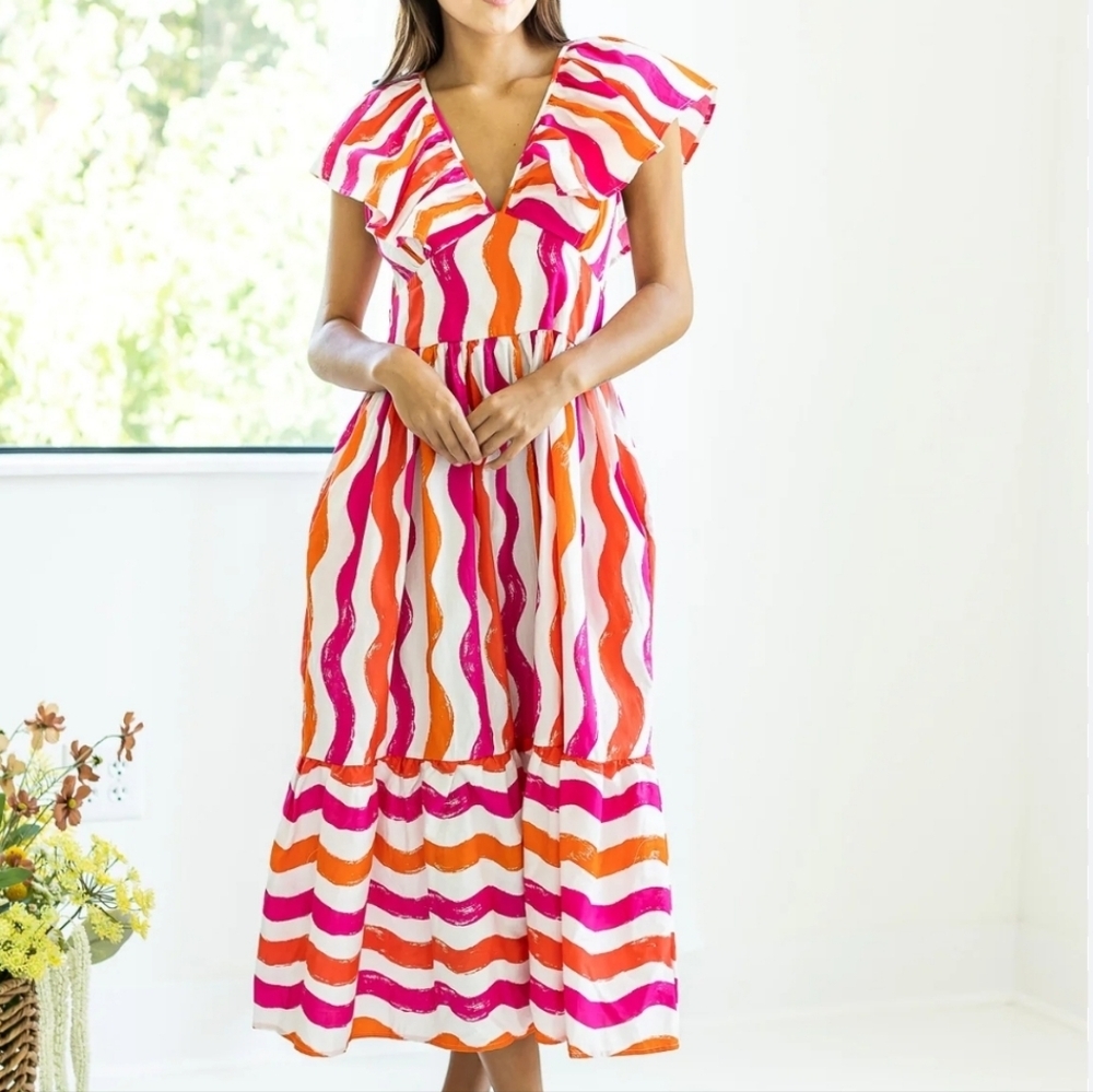 Flying Tomato Fiesta Stripe Dress